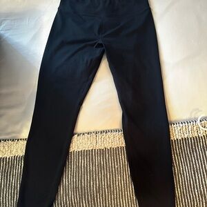 Black Fleece Lined High-Waisted Leggings
